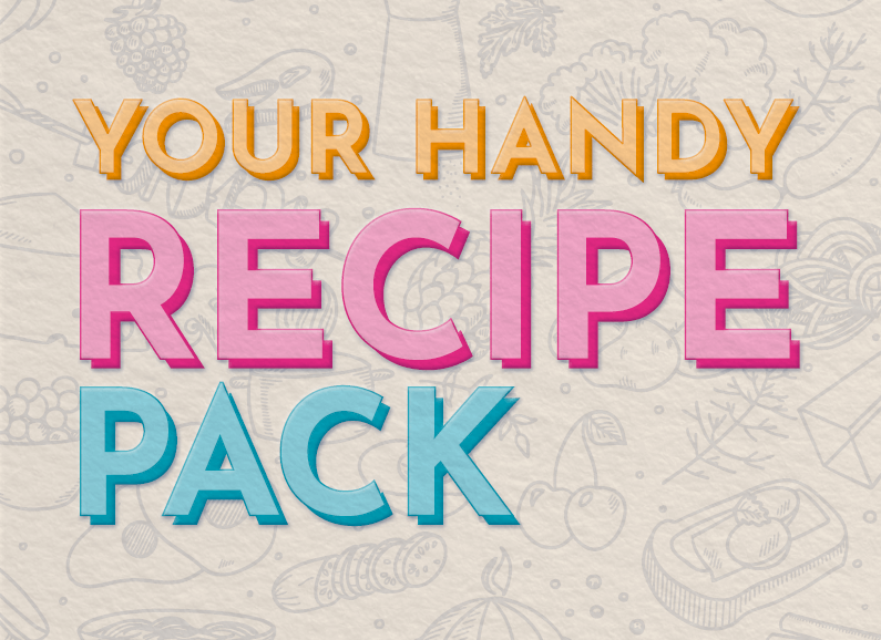 Your handy recipe book front cover
